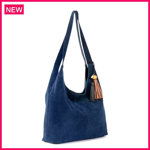 Large Leather Hobo Bag with Shoulder Straps for Everyday Travel - Picture 3 of 5